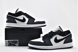 Air Jordan 1 Low White Black Midnight Navy 309192 101 Womens And Mens Shoes  